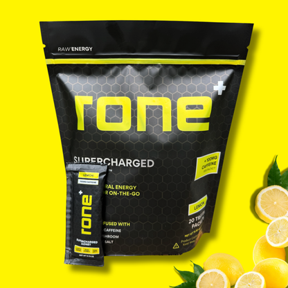 100mg Caffeine - Lemon - SuperCharged Honey (20-Pack)