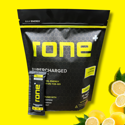 100mg Caffeine - Lemon - SuperCharged Honey (20-Pack)