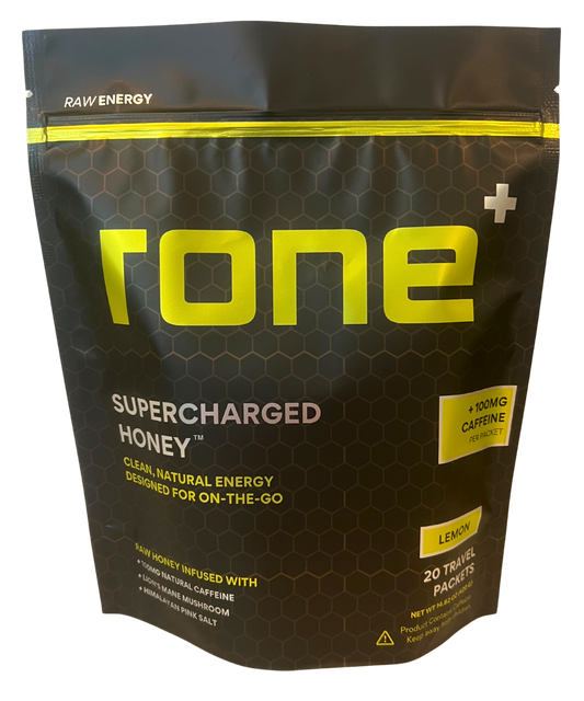 100mg Caffeine - Lemon - SuperCharged Honey (20-Pack)