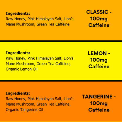 VARIETY PACK - 100mg Caffeine - SuperCharged Honey (20-Pack)