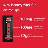 100mg Caffeine - Apple Cinnamon - SuperCharged Honey (20-Pack)