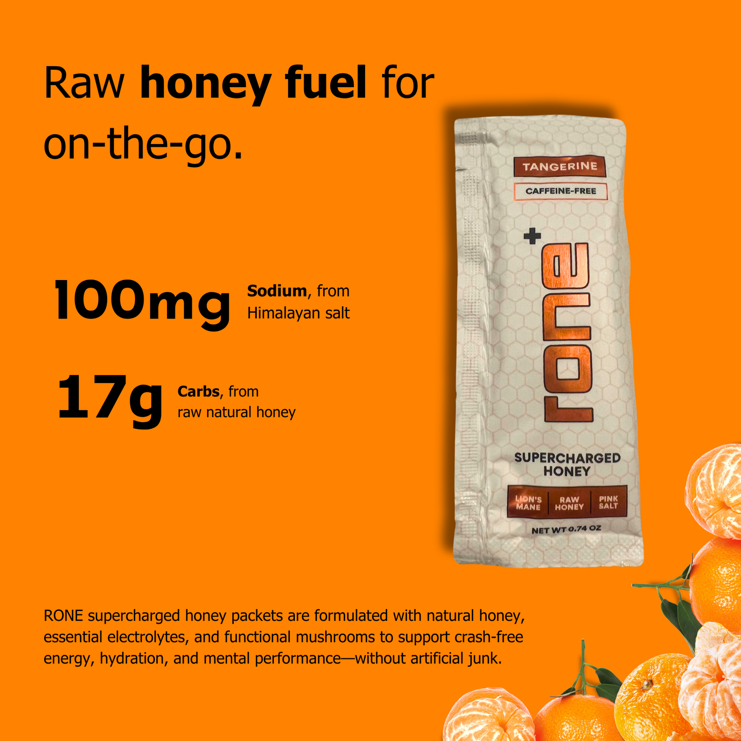 Caffeine-Free - TANGERINE - SuperCharged Honey (20-Pack)