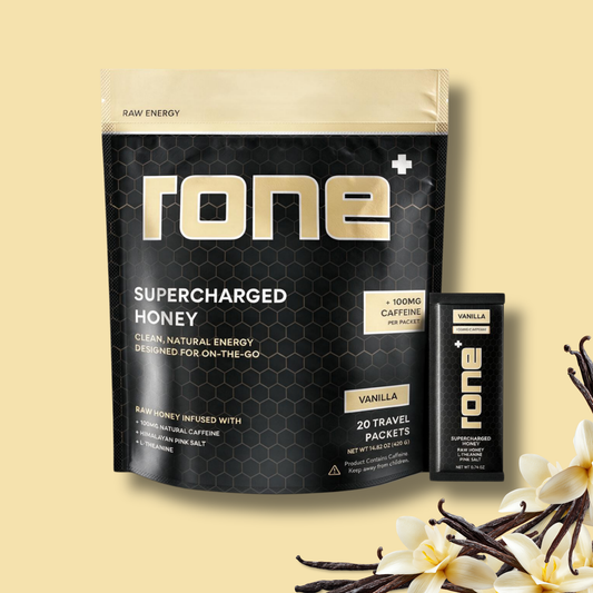 100mg Caffeine - Vanilla - SuperCharged Honey (20-Pack)