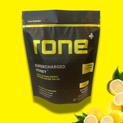 100mg Caffeine - Lemon - SuperCharged Honey (20-Pack)