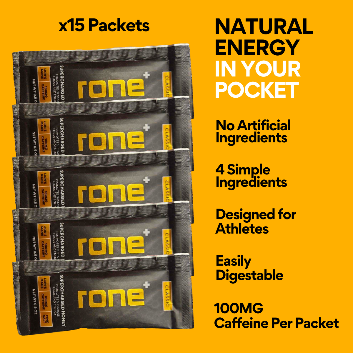 (15-Pack) SuperCharged Honey Packets