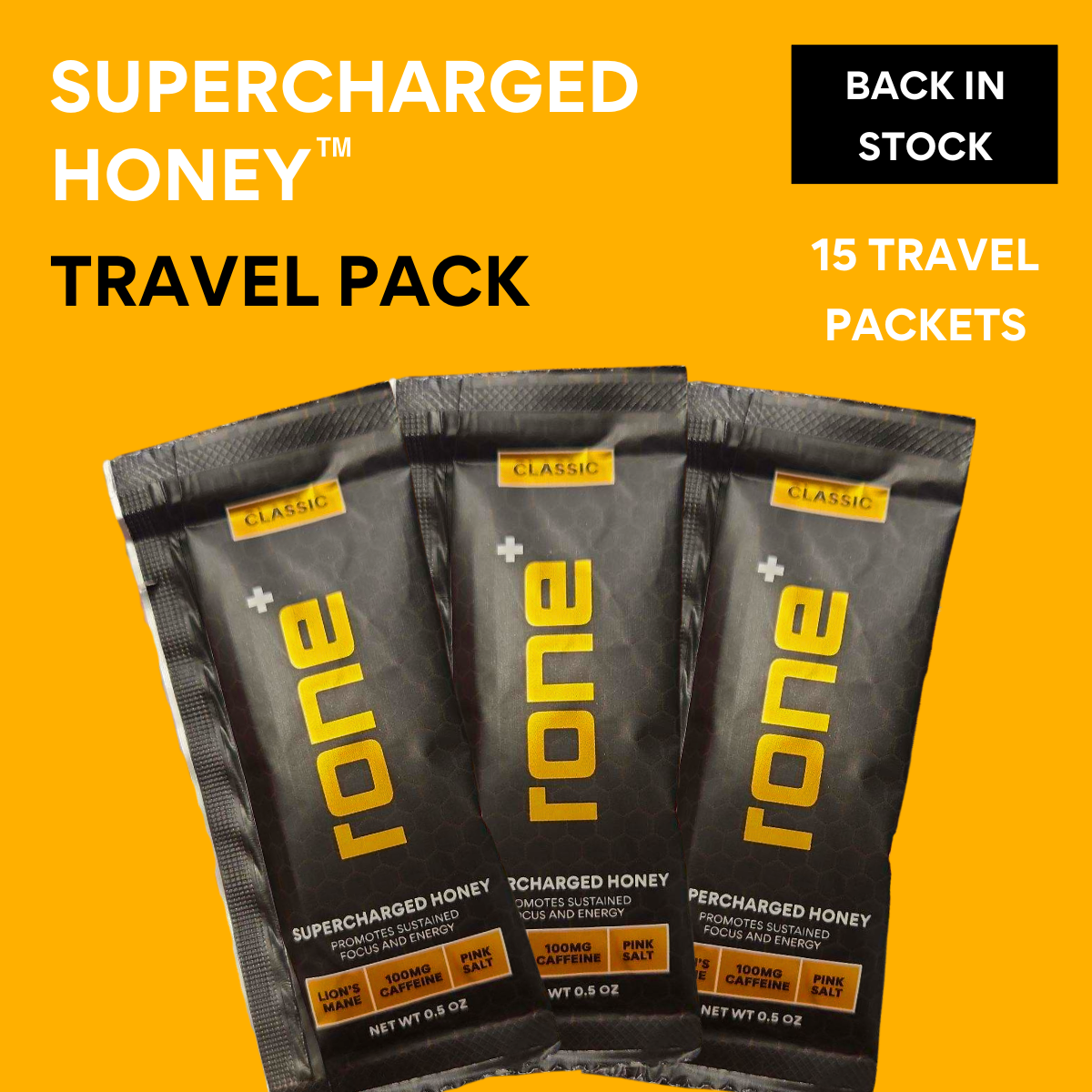 (15-Pack) SuperCharged Honey Packets