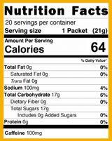 100mg Caffeine - Classic - SuperCharged Honey (20-Pack)