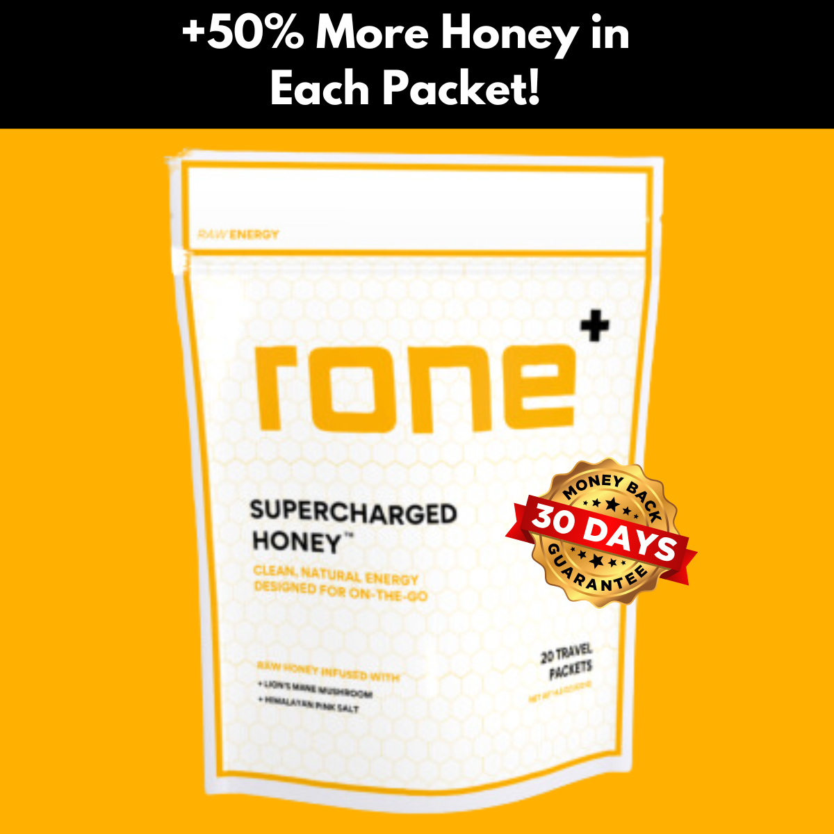 (20-Pack) SuperCharged Honey - 0mg