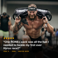 Verified customer Yoshi M. at HYROX: One RONE+ pack was all the fuel I needed to tackle my first ever Hyrox race.
